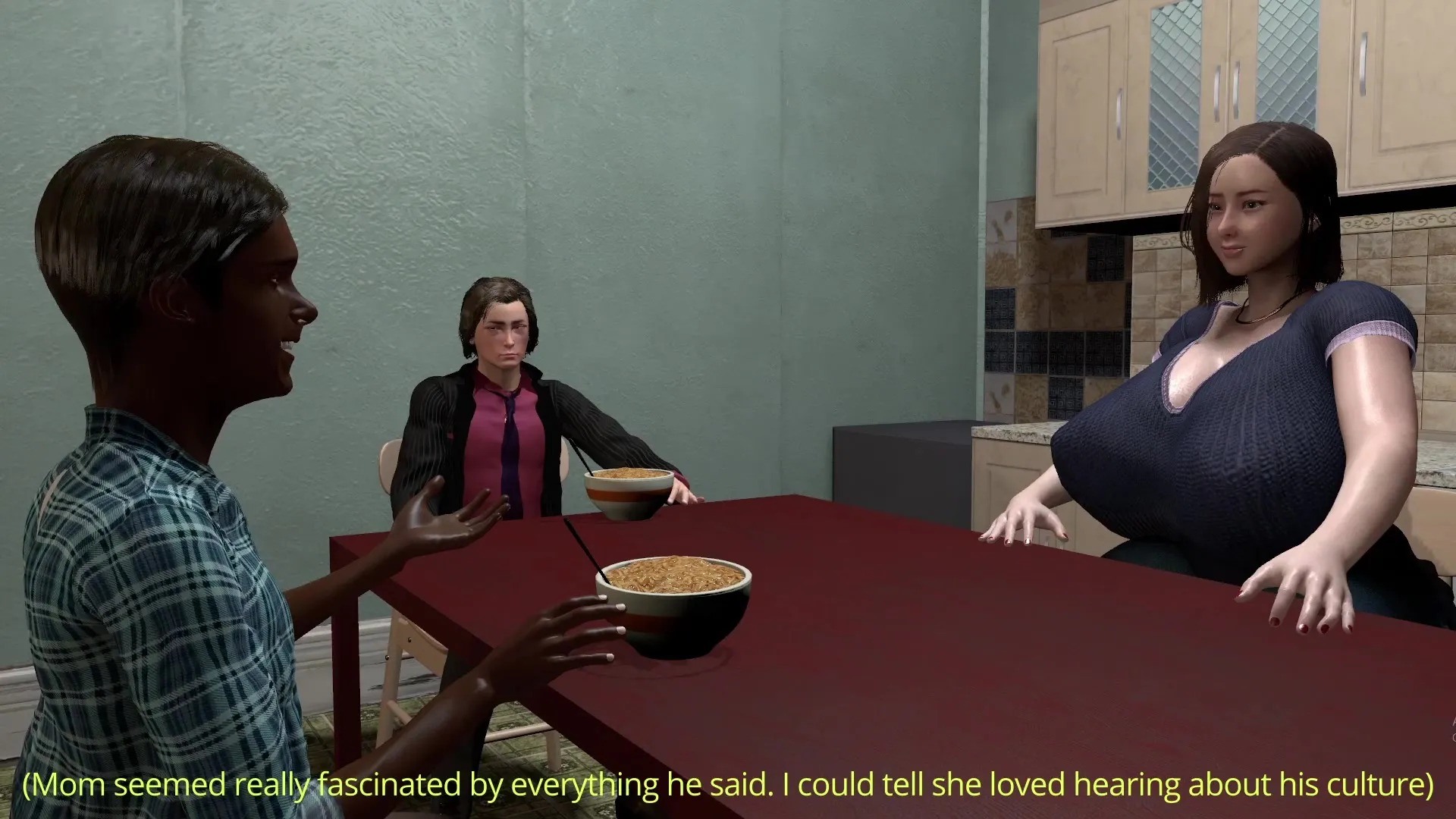 交换生让鸡巴以更深的角度刺入小美体内