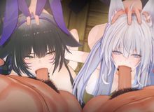 100【azurlane】Musashi&Shinano group sex  信浓 [sound] 碧蓝航线