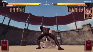 赤裸格斗3D - 塞拉夫对战哈里森