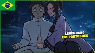 灶门炭治郎享受口交 [葡萄牙语-巴西语字幕]