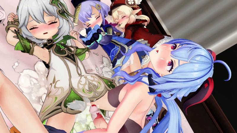 [もう一人の僕] 【动画完成】スヤスヤぷにあなを睡姦レイプするふたなり甘雨 后编