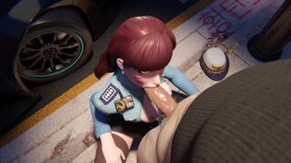 Dva 警察口交  [白人]