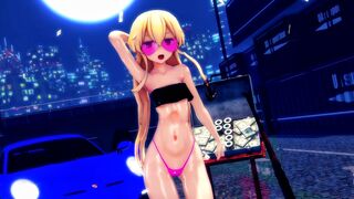 贫乳岛风的热辣舞蹈 - 金钱 [MMD R15]