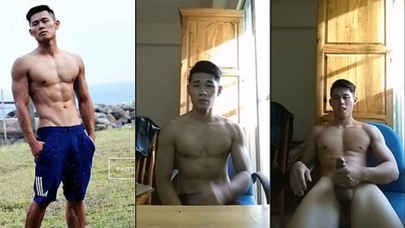 斗兽场maleshow 台湾体育生兼职淘宝模特，肌肉线条分明，尤其是方形胸，射了之后还在撸