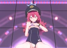 [Blue Archive イロハ]伊吕波死库水露出腰振