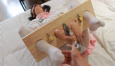 【FXX】木枷固定震动G+:-[CT,)KSP双马@尾jk