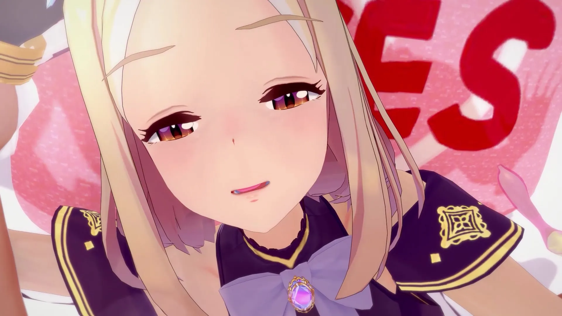 看着少女那扭曲的表情，眼神中闪烁着兴奋的光芒。
