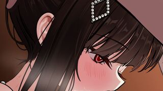 调月莉音舌尖在龟头上来回快速舔弄