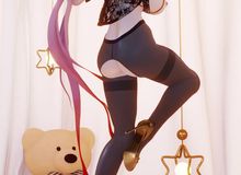 MMD//竖屏涩涩黑丝睡衣长离大兔兔/////布料EEVEE ////第二百六十五期