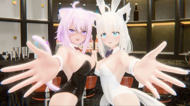 [AnonymousXYZ] 杏幻想14：白上吹雪与猫又小粥的三人性爱