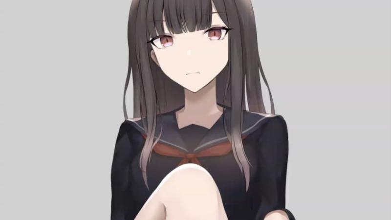 [さじな] 黑发女孩穿着制服的腿