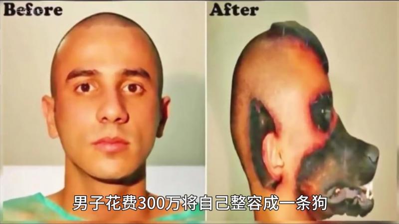 国外奇葩挑战人变狗