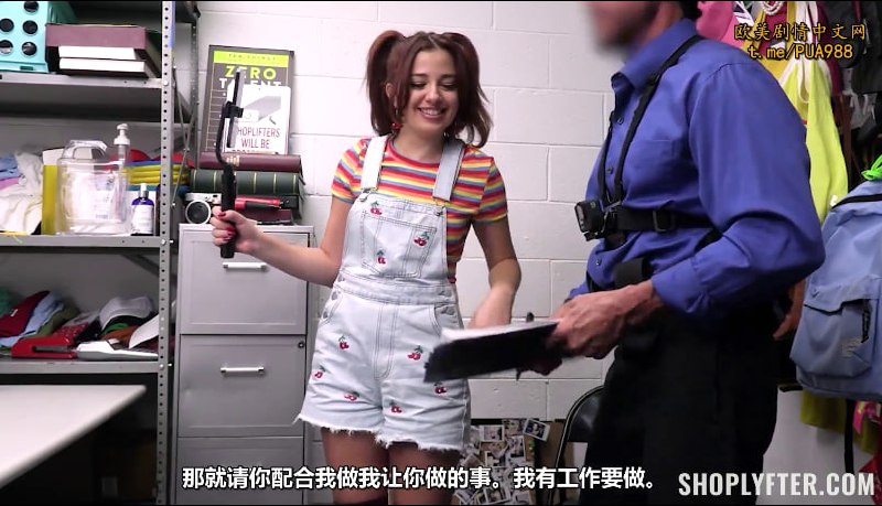 【捷克街头】219购物逮到女小偷逼迫用肉体偿还