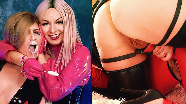 大屁股荡妇的捆绑操屄！深喉咙和阴部伸展训练。Arya Grander和FetishAura