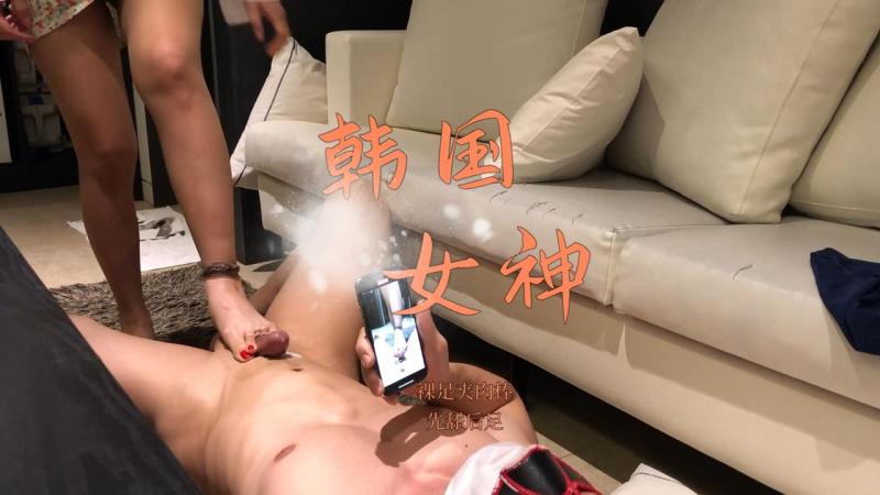 1/3【足交】黑丝连裤袜，爆踩小鸡
