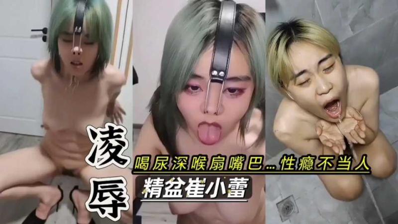 凌辱调教崔小蕾;母狗不当人喝尿鼻钩儿使劲抠、性瘾