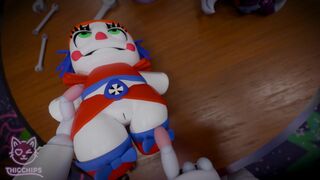 马戏团宝贝毛绒玩具被塞满