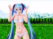 【MMD R-18】Miku Strip“偶像”