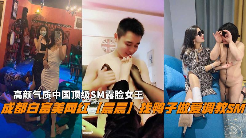 网红【晨晨】找鸭子做爱调教SM,高颜气质中国顶级SM露脸女王