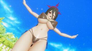 [MMDBlue Archive] 羽川莲美 海洋之梦
