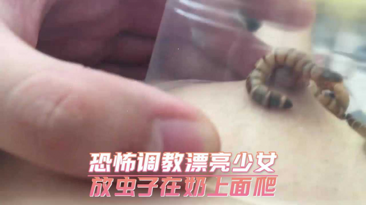 恐怖调教漂亮少女 放虫子在奶上面爬