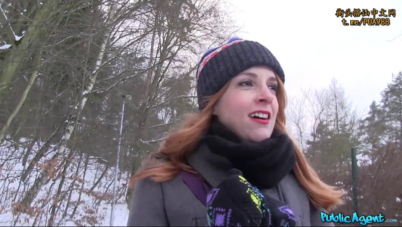 【捷克街头】252雪地偶遇美女见色起意疯狂后入