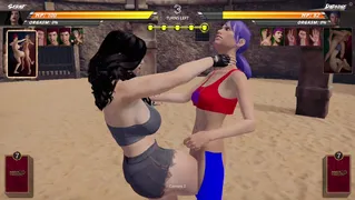 赤裸格斗3D - 塞拉夫 VS 达芙妮