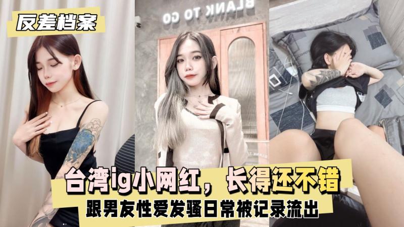 【反差婊档案】台湾ig小网红，长得还不错，跟男友性爱