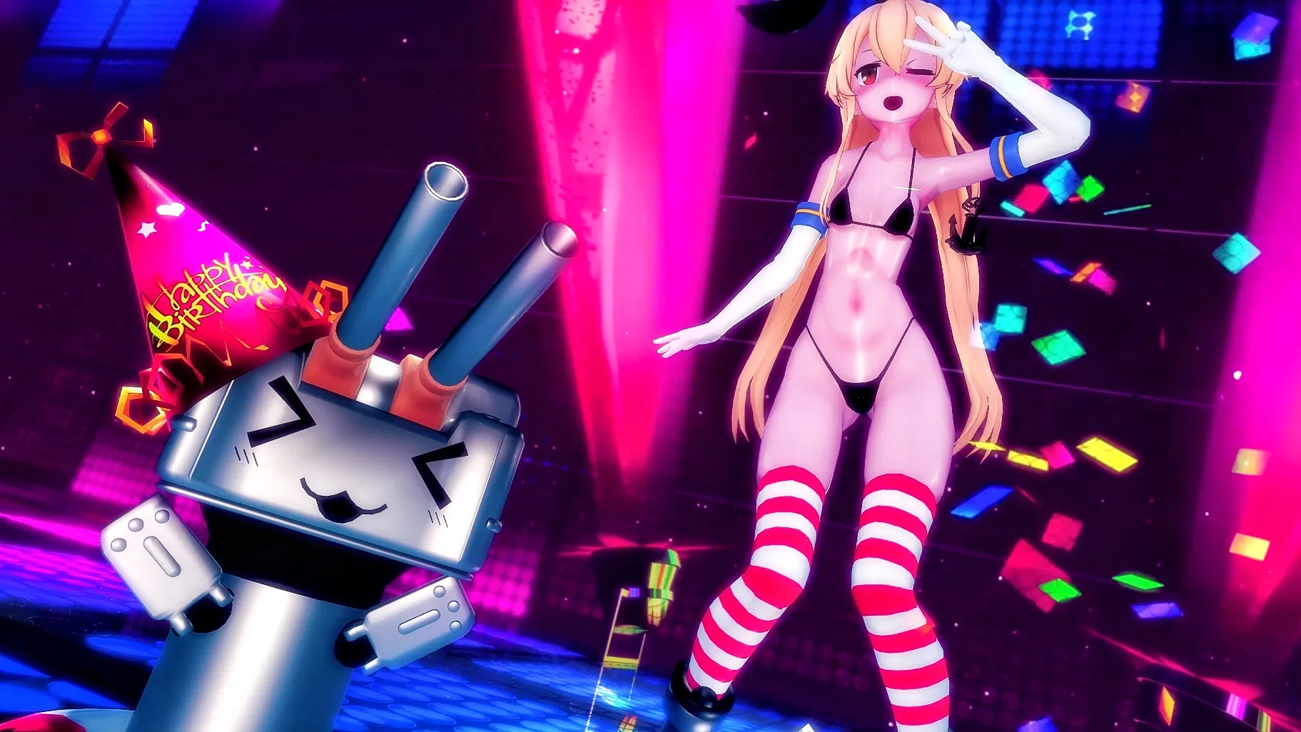 岛风焦糖舞步胸口起伏喘息 [MMD]