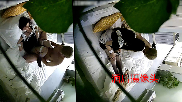 3-端庄漂亮的学生妹，换上灰丝袜女仆装 黄毛男友兽性大发