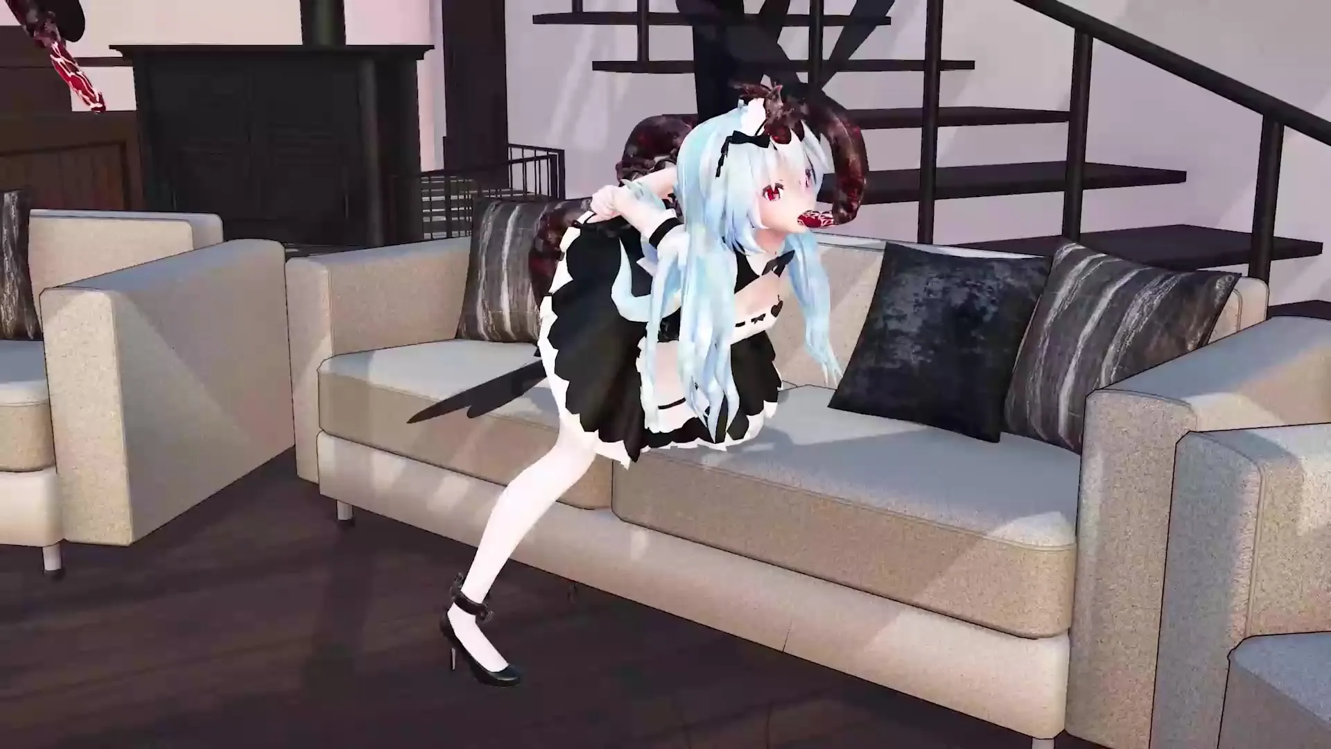 女仆初音未来和昆虫
