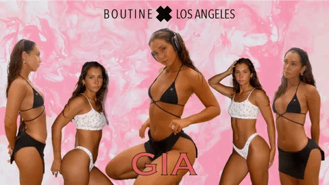 辣妹们传着比基尼闲逛