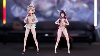 【原神 MMD】哥伦比娅和桑多涅的双人性感舞