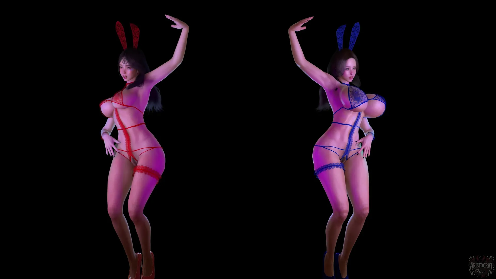 [VAM] [MMD] 舞步裙底湿痕贴近镜头