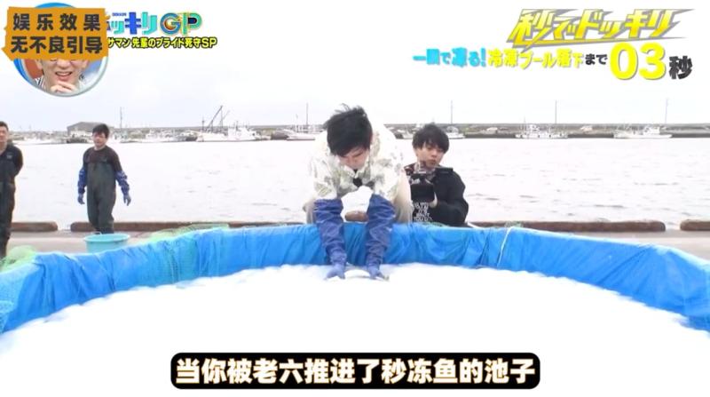 日本整活综艺，当你掉进了冻鱼的池子你会怎么办