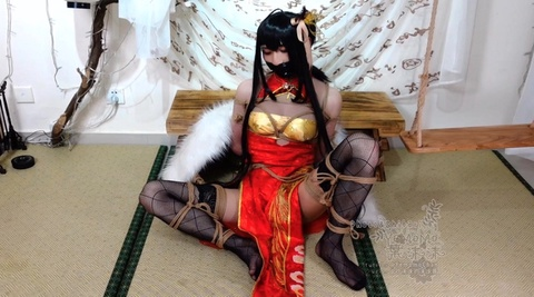 【叶沫沫】紧缚游戏，碧蓝航线COSPLAY（TK+全身挠痒）