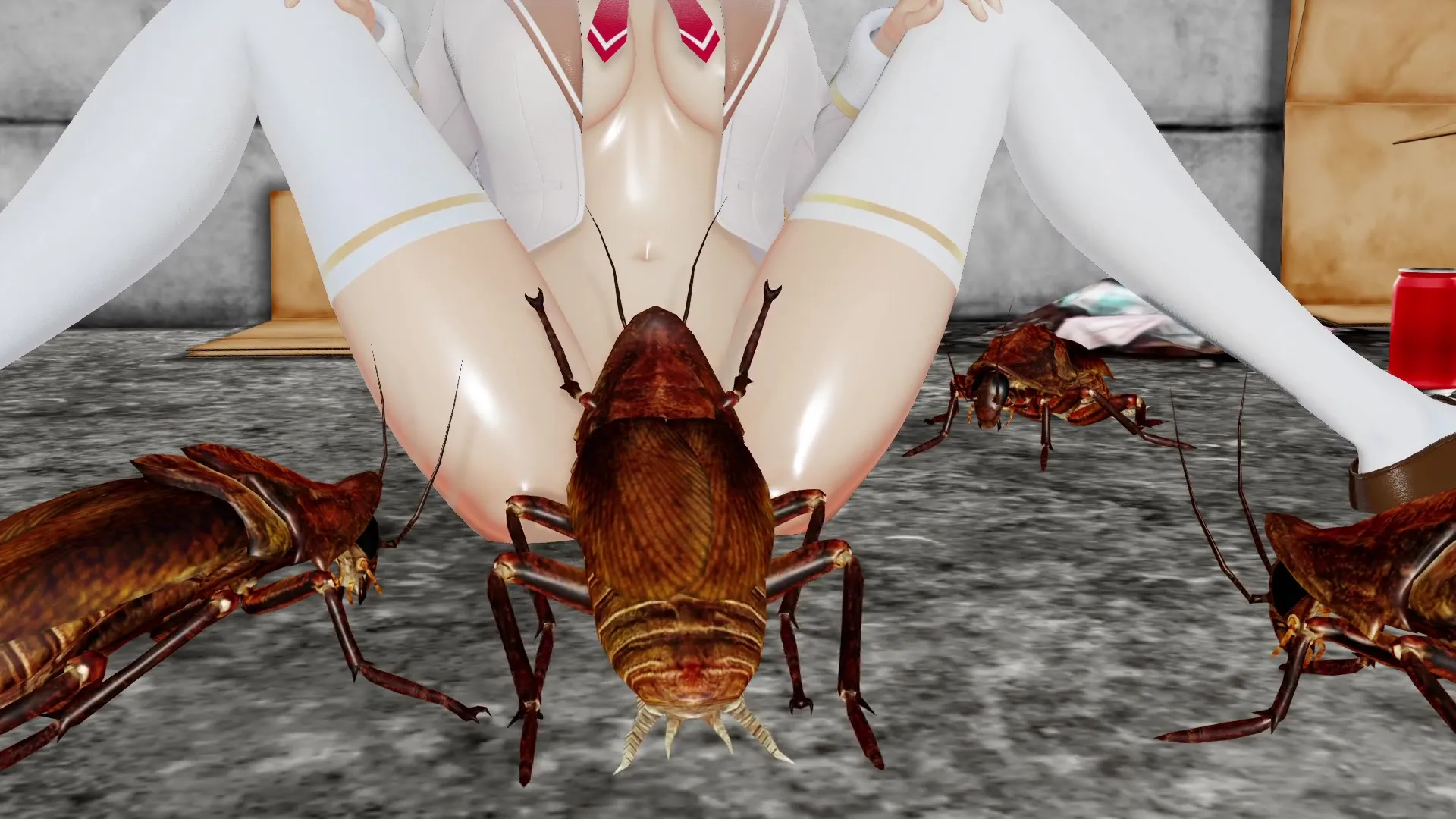 [MMD] 艾莉与昆虫的性爱