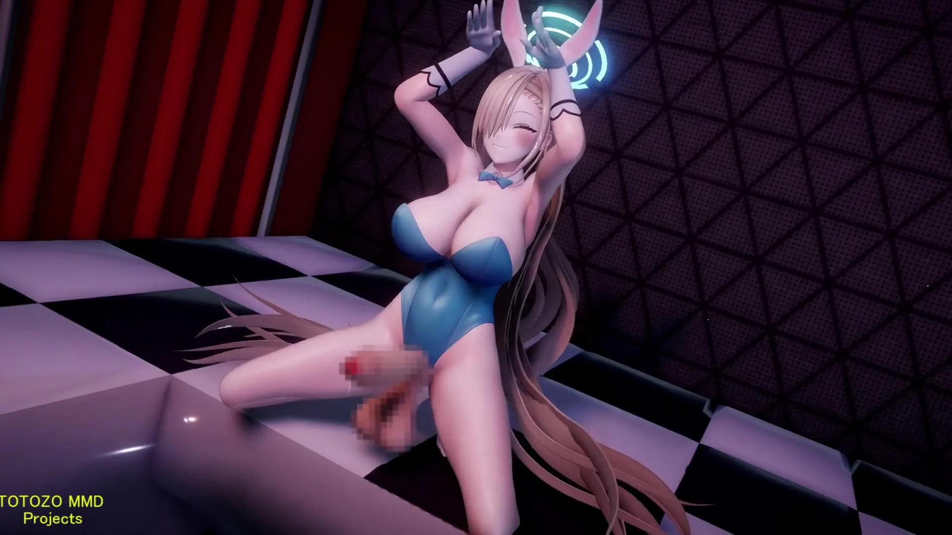 MMD 扶她把肉棒塞进嘴里
