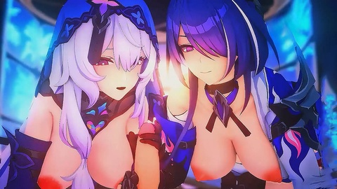 3D 崩坏 黄泉x黑天鹅 纯啪