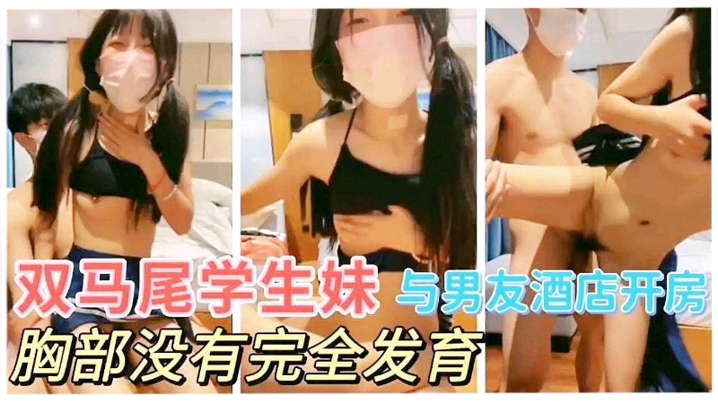 双马尾学生妹和男友酒店开房