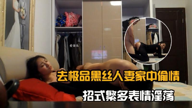 极品黑丝人妻家中偷情，骚货骑脸让舌头来操逼，招式繁多表情淫荡