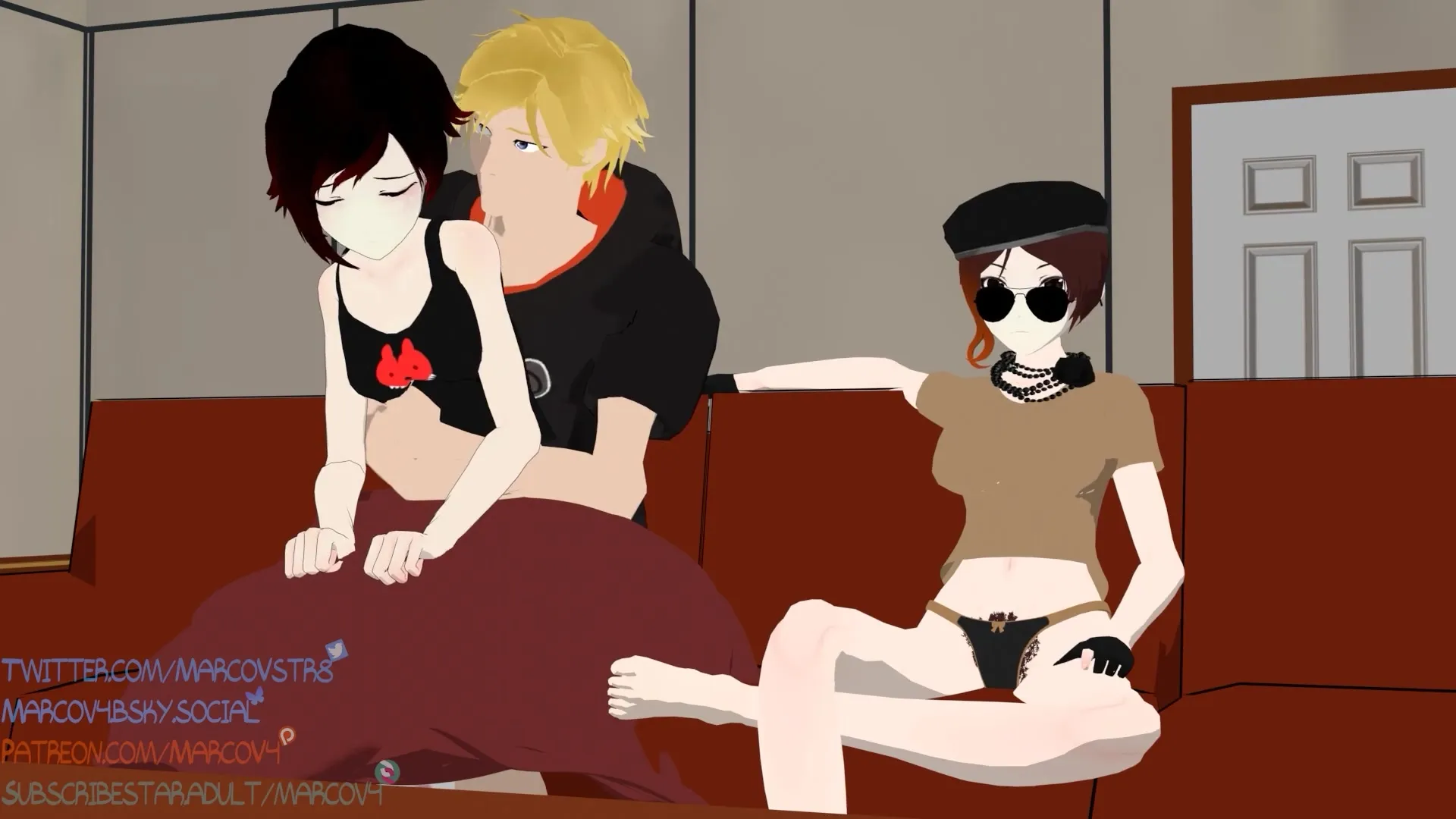 红宝石玫瑰与琼·阿克的三人行之夜 [RWBY]