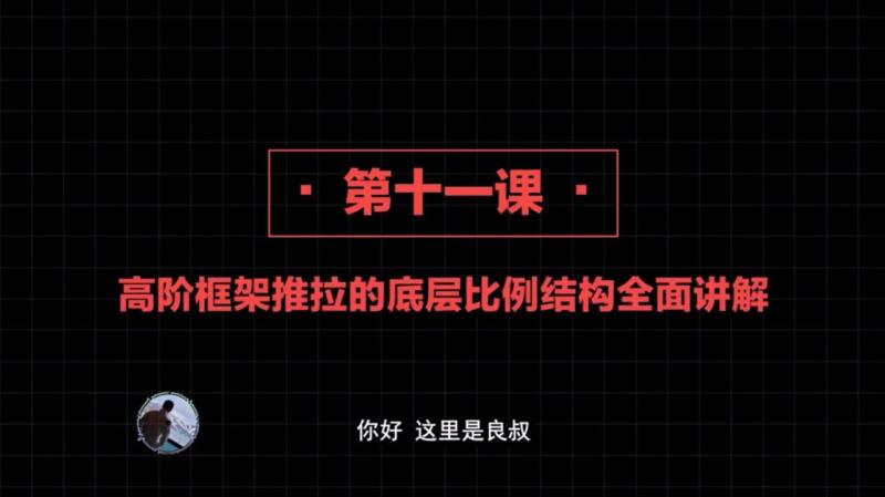 2020高阶框架打造1.0+2.0 第11课：高阶框架推拉的底层比例结构全面讲解