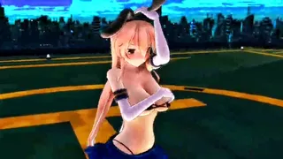 成人岛风 - 鲸鱼之舞 [MMD R15]