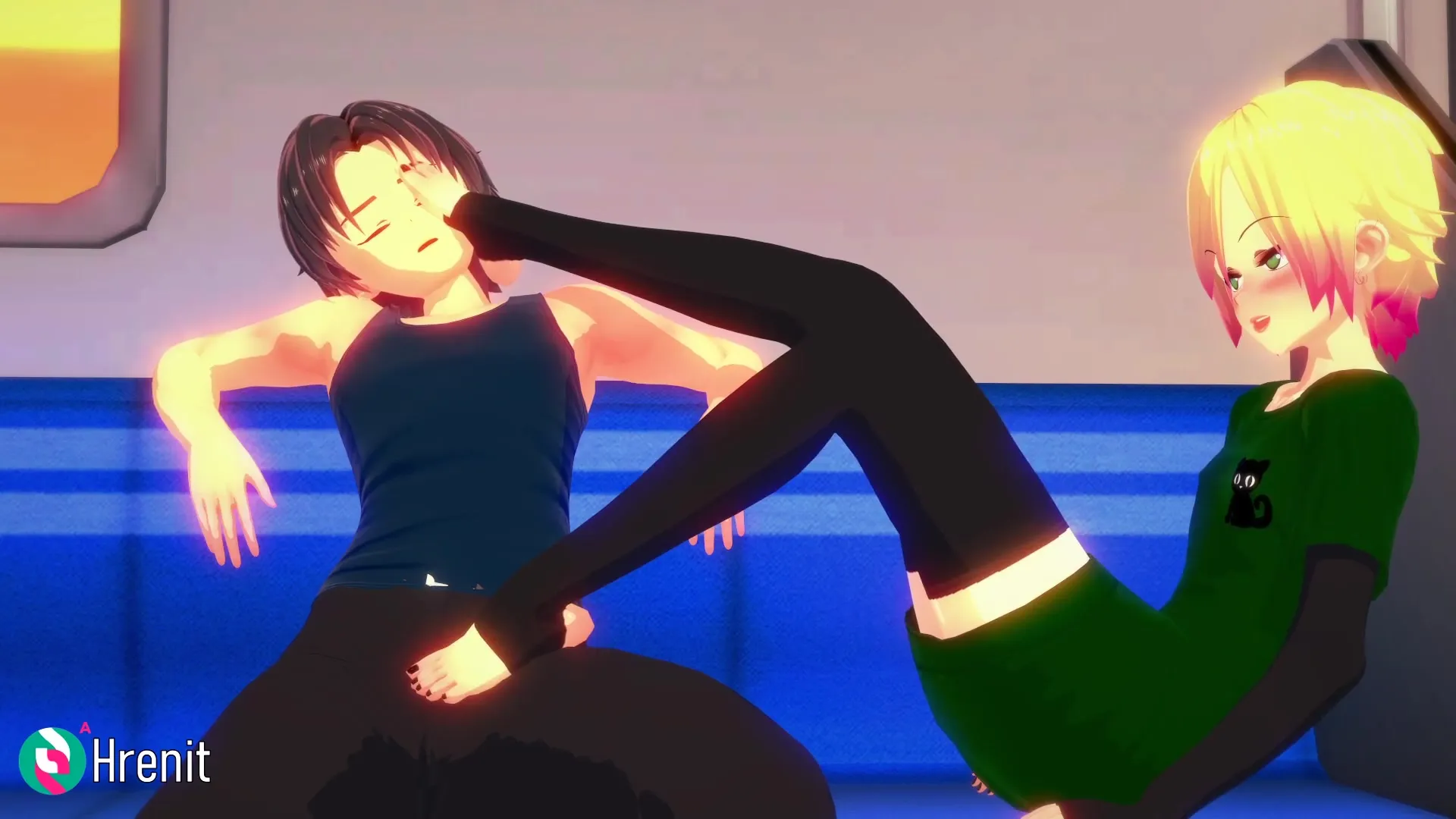 在火车上戏弄=伪娘