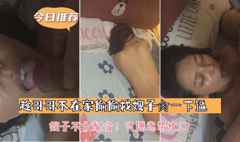 【趁哥哥不在家偷偷找嫂子肏一下逼】嫂子不太配合！只愿意帮忙口