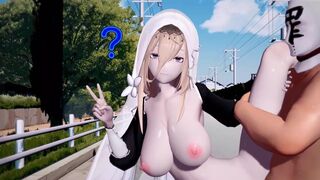 MMD-催眠阿波尼亚在大马路上做爱