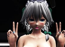 【东方　TOUHOU MMD】咲夜で魅惑ヒップダンス