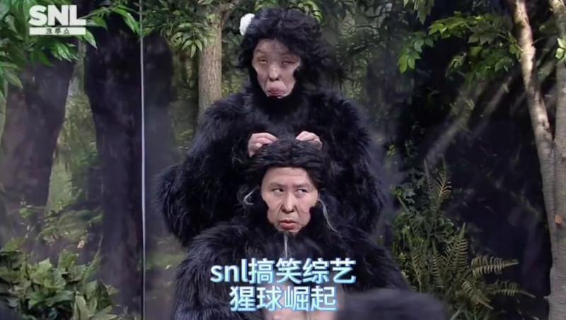 snl Korea搞笑综艺，这是猩球崛起的战争过去了许多年以后的故事，韩国综艺申东烨
