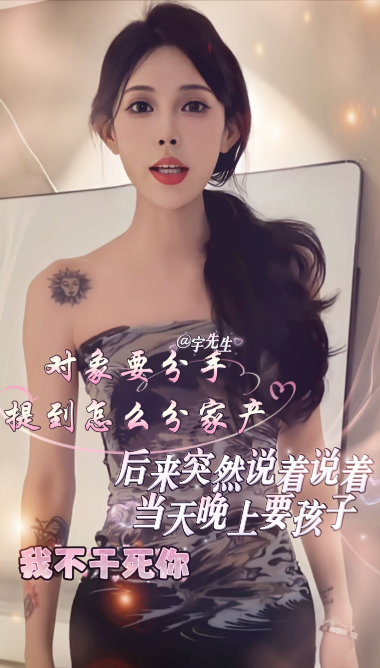对象提分手突;$然要孩子我不得干死她